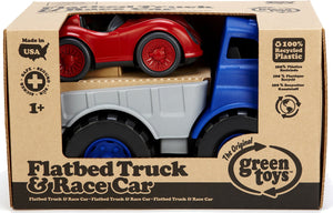 Green Toys Flatbed Truck & Race Car