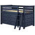 Jackpot Deluxe Windsor Twin Storage Loft Bed with Two Dressers