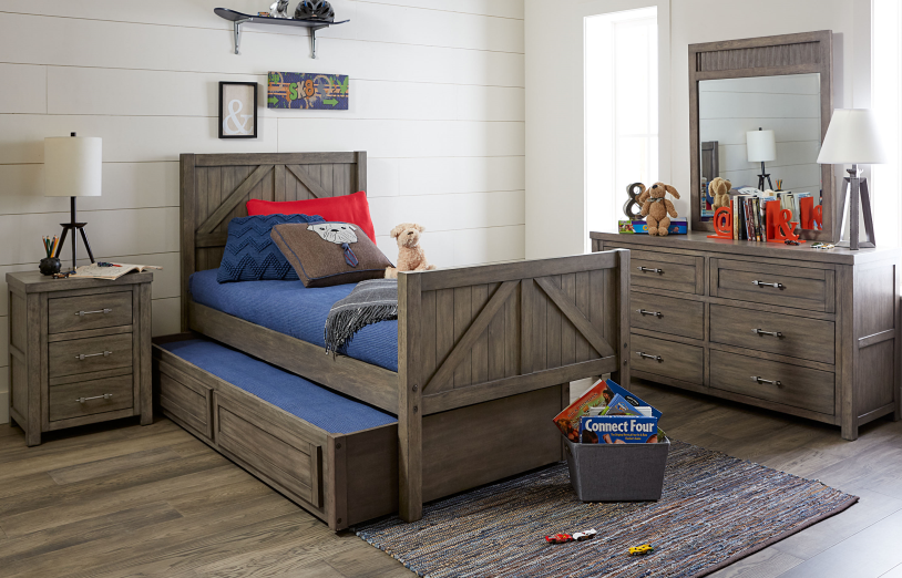 LC Kids Bunkhouse MID LOFT BED, TWIN 3/3