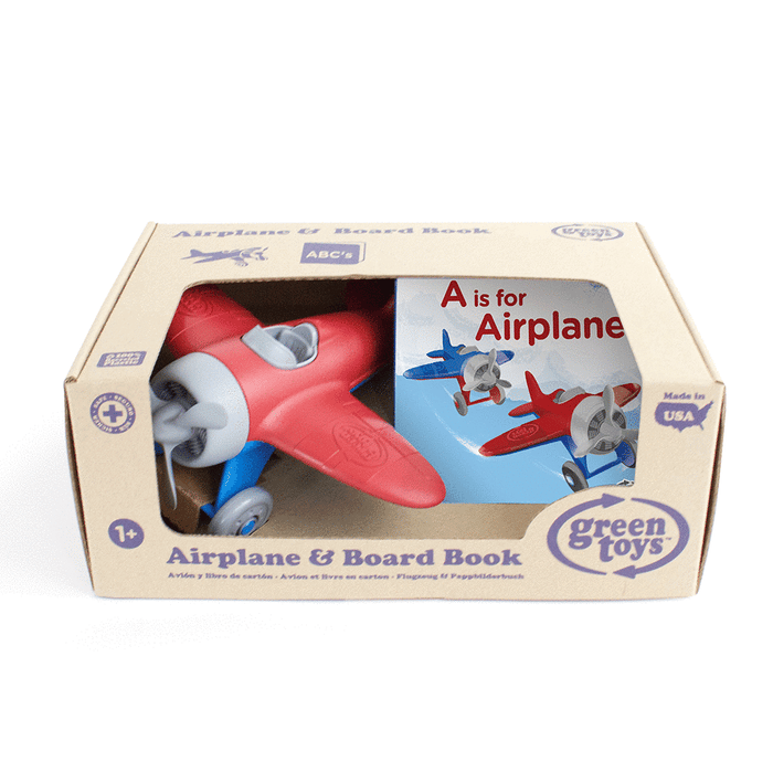 Green Toys Airplane & Board Book Set