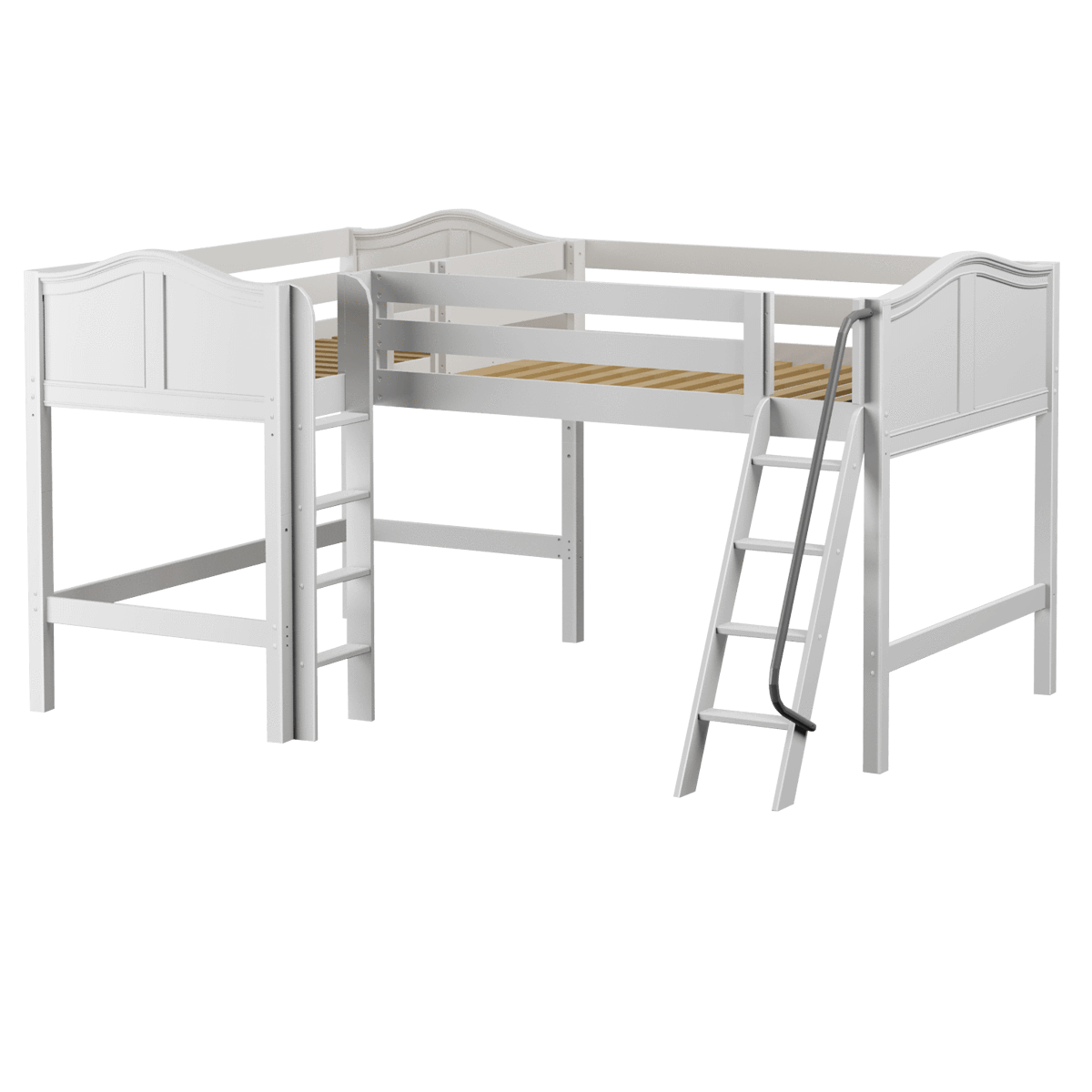 Maxtrix Twin Full Medium Corner Loft Bed