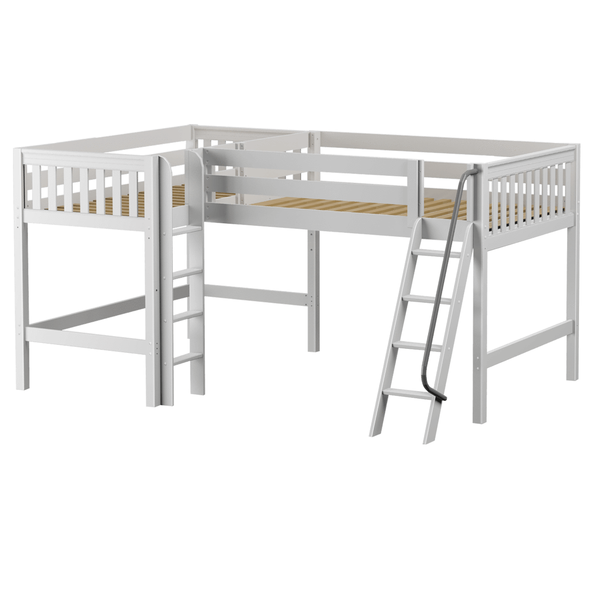 Maxtrix Twin Full Medium Corner Loft Bed