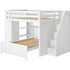 Jackpot Deluxe Cheltenham Full Over Full L-Shape Bunk with Staircase + Storage