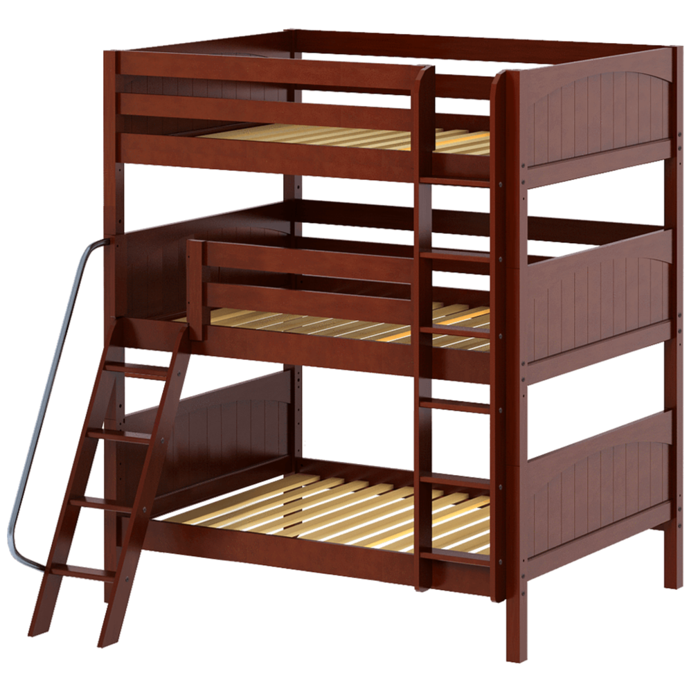 Maxtrix Full Triple Bunk Bed with Straight Ladder