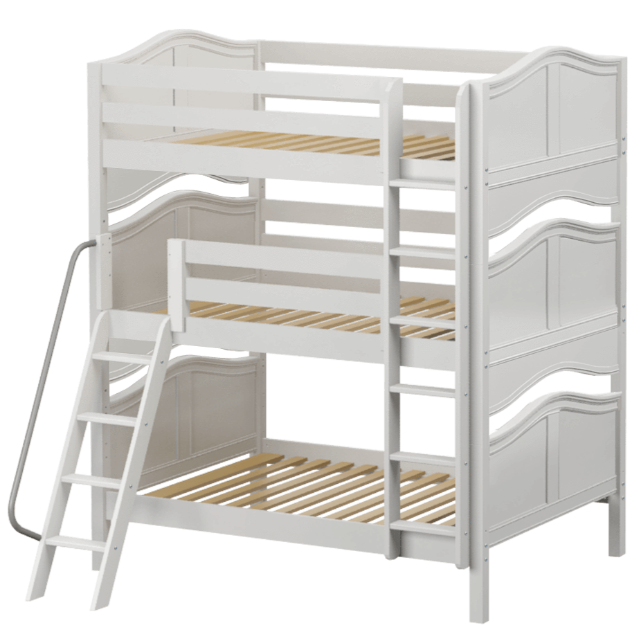 Maxtrix Full Triple Bunk Bed with Straight Ladder