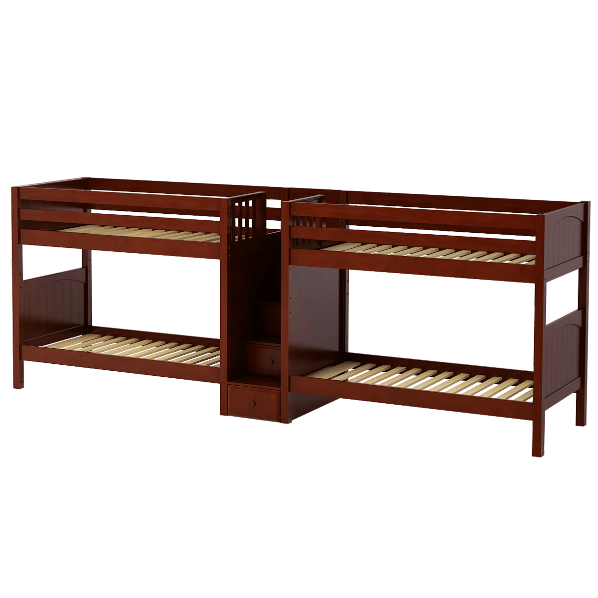 Maxtrix Twin Medium Quadruple Bunk Bed with Stairs