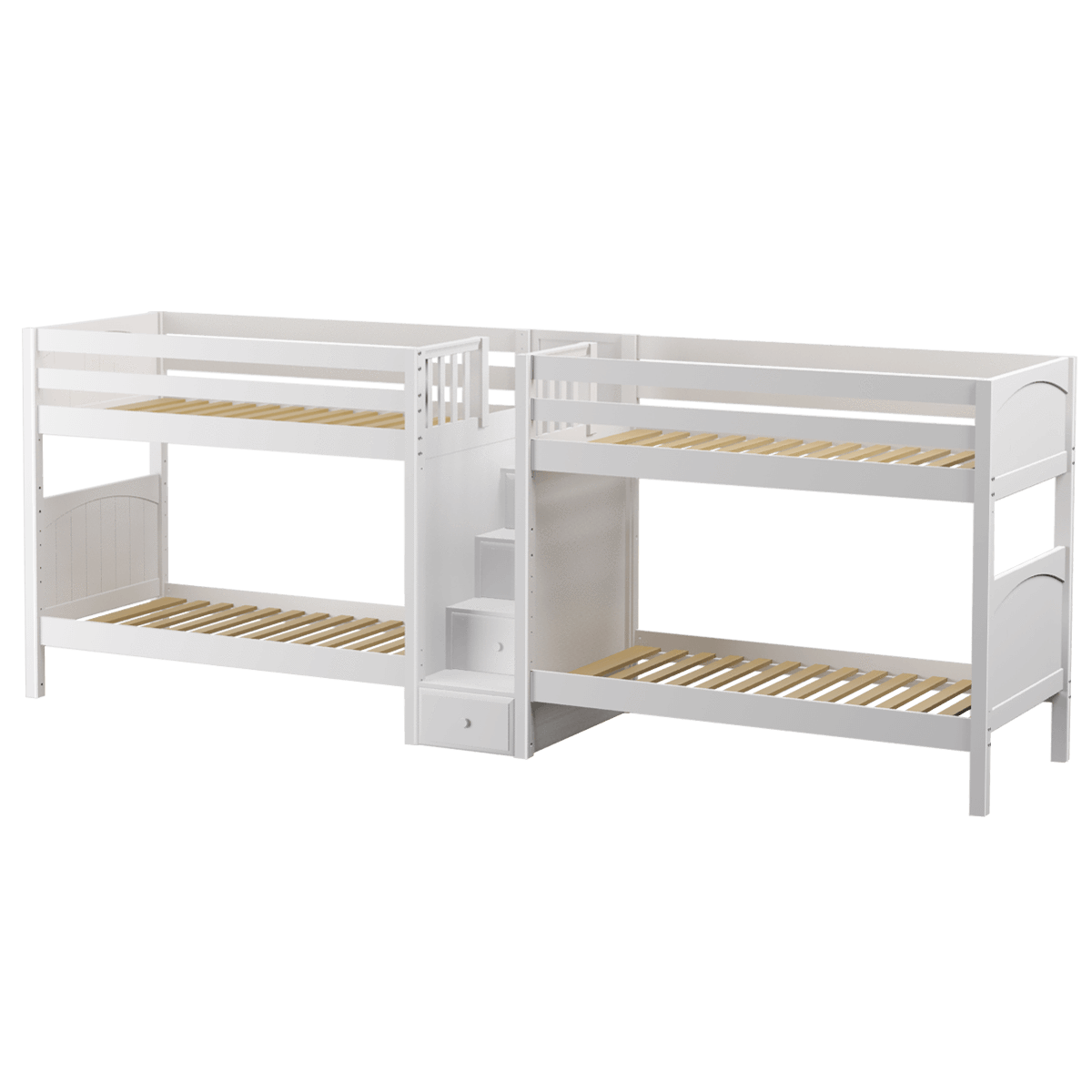 Maxtrix Twin Medium Quadruple Bunk Bed with Stairs