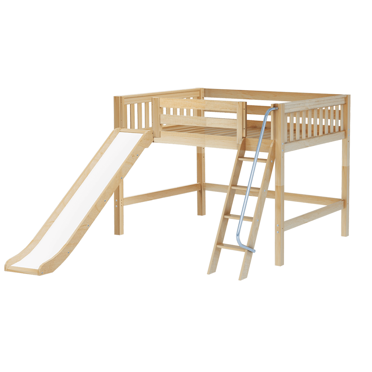 Maxtrix Full Mid Loft Bed with Slide