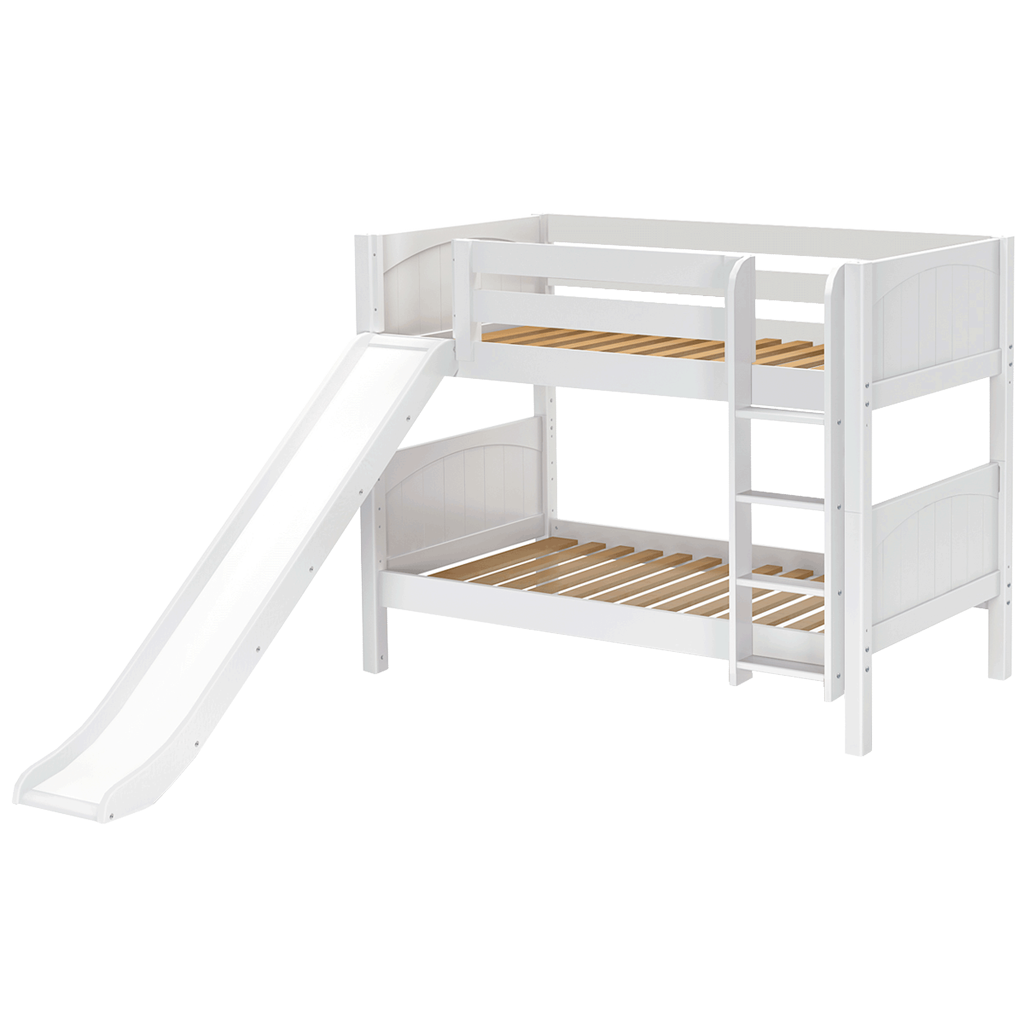 Maxtrix Twin Low Bunk Bed with Slide