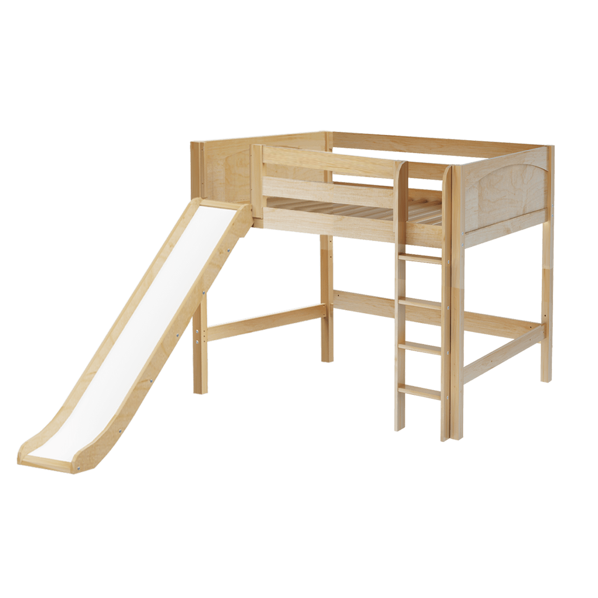 Maxtrix Full Mid Loft Bed with Slide