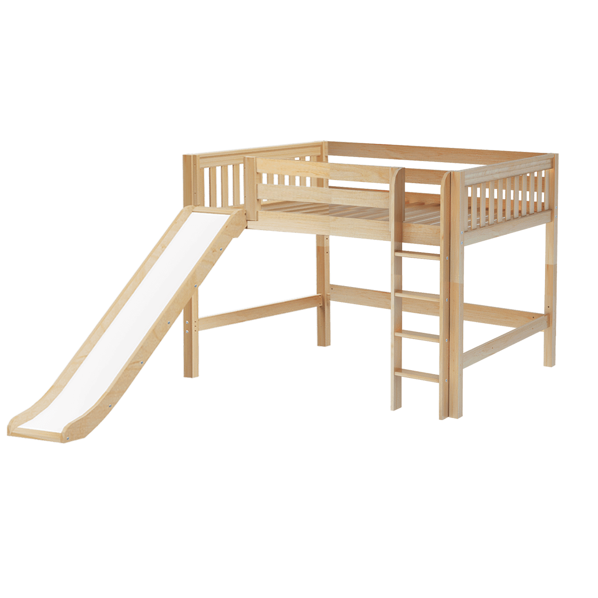 Maxtrix Full Mid Loft Bed with Slide