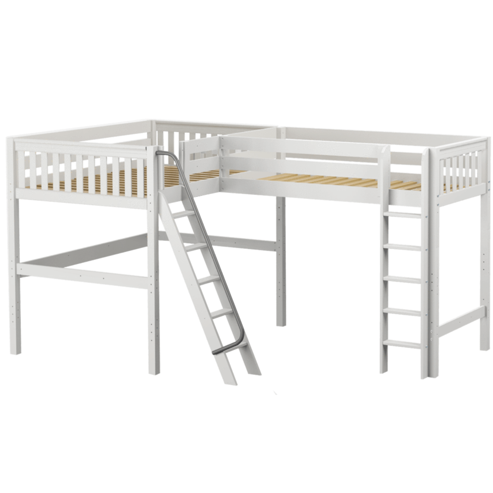 Maxtrix Twin Full High Corner Loft Bed