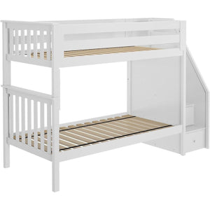 Jackpot Deluxe Sunderland Twin over Twin Staircase Bunk