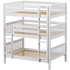 Maxtrix Full Triple Bunk Bed with Straight Ladder