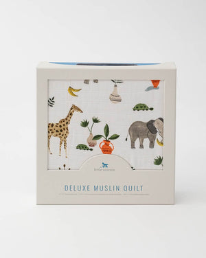 Little Unicorn Deluxe Muslin Quilt - Safari Social