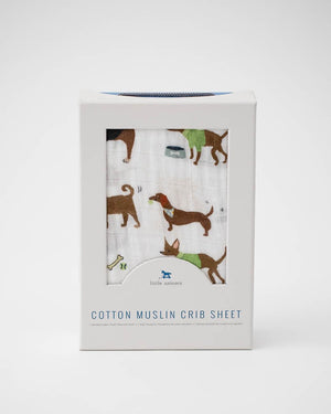 Little Unicorn Cotton Muslin Crib Sheet - Woof
