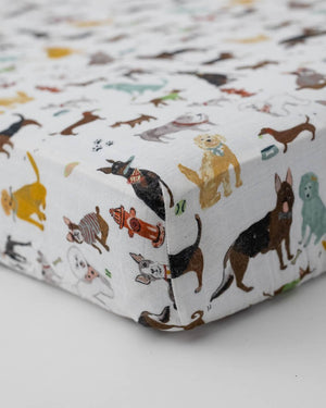 Little Unicorn Cotton Muslin Crib Sheet - Woof