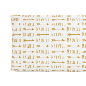 Sugar + Maple Changing Pad Cover - Arrow