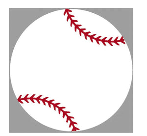 Sugar + Maple Round Personalized Wood Name Sign | Baseball