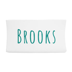 Sugar + Maple Changing Pad Cover - Centered Name
