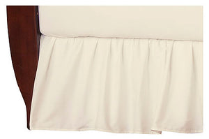 Brixy 100% Cotton Percale Crib Skirt - Solids