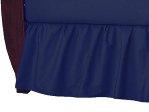 Brixy 100% Cotton Percale Crib Skirt - Solids
