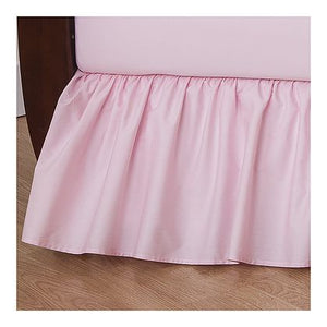 Brixy 100% Cotton Percale Crib Skirt - Solids