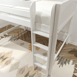Maxtrix Full Mid Loft Bed with Ladder