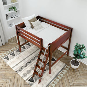 Maxtrix Full Mid Loft Bed with Ladder