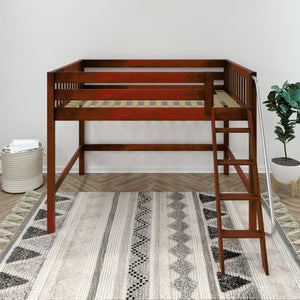 Maxtrix Full Mid Loft Bed with Ladder