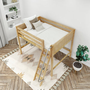 Maxtrix Full Mid Loft Bed with Ladder