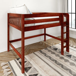 Maxtrix Full Mid Loft Bed with Ladder