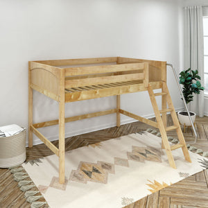 Maxtrix Full Mid Loft Bed with Ladder