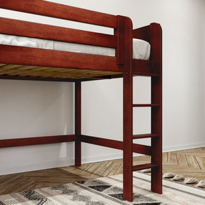 Maxtrix Full Mid Loft Bed with Ladder