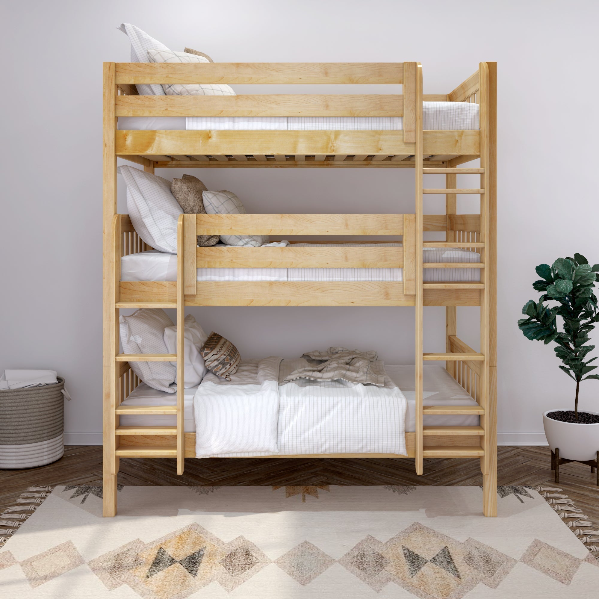 Maxtrix Twin XL Triple Bunk with Ladders