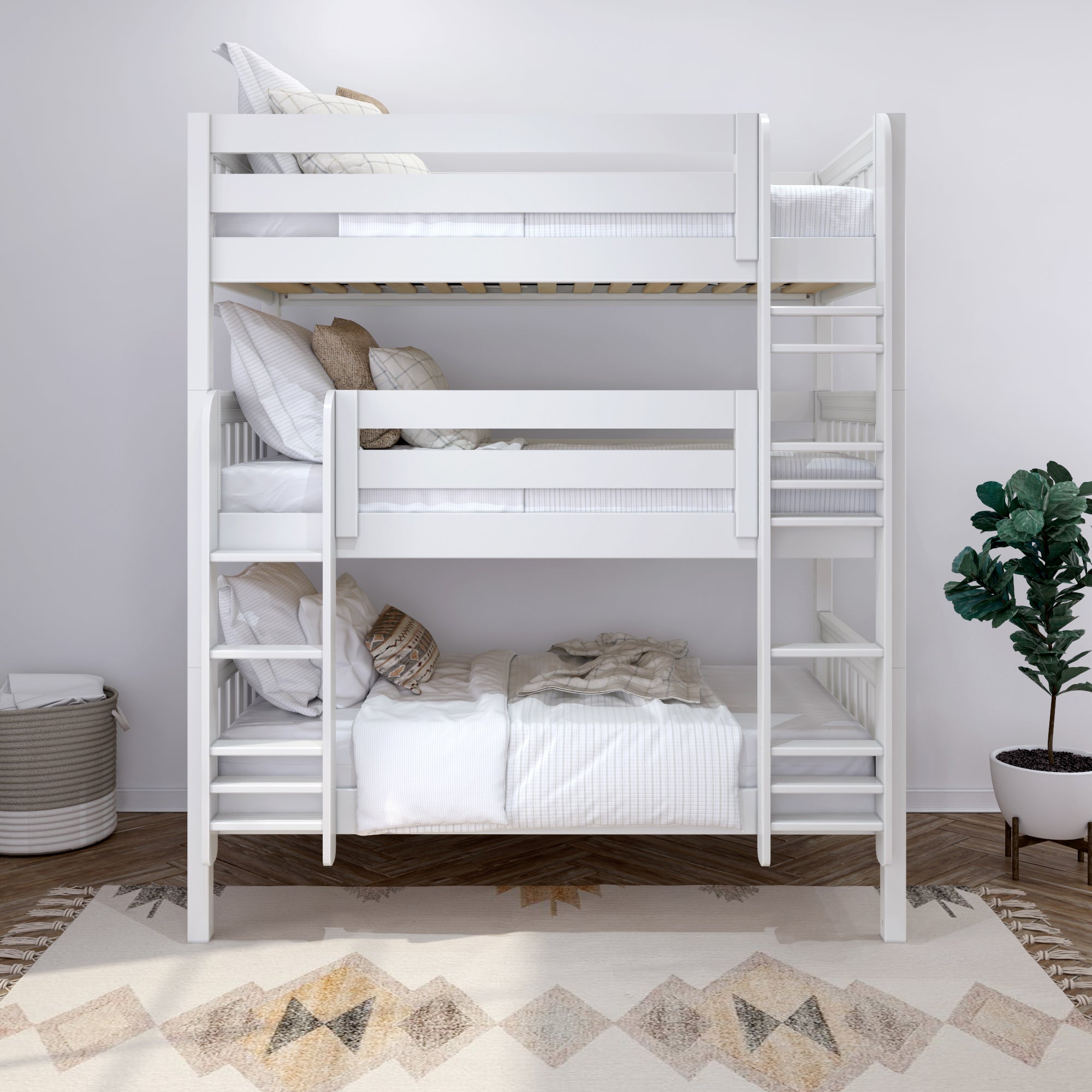 Maxtrix Twin XL Triple Bunk with Ladders