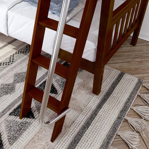 Maxtrix Twin Low Bunk Bed with Ladder