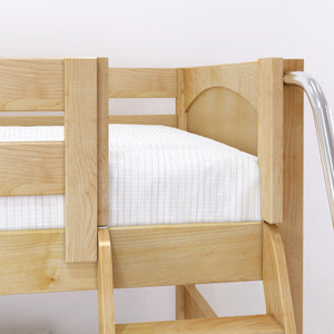 Maxtrix Twin Low Bunk Bed with Ladder