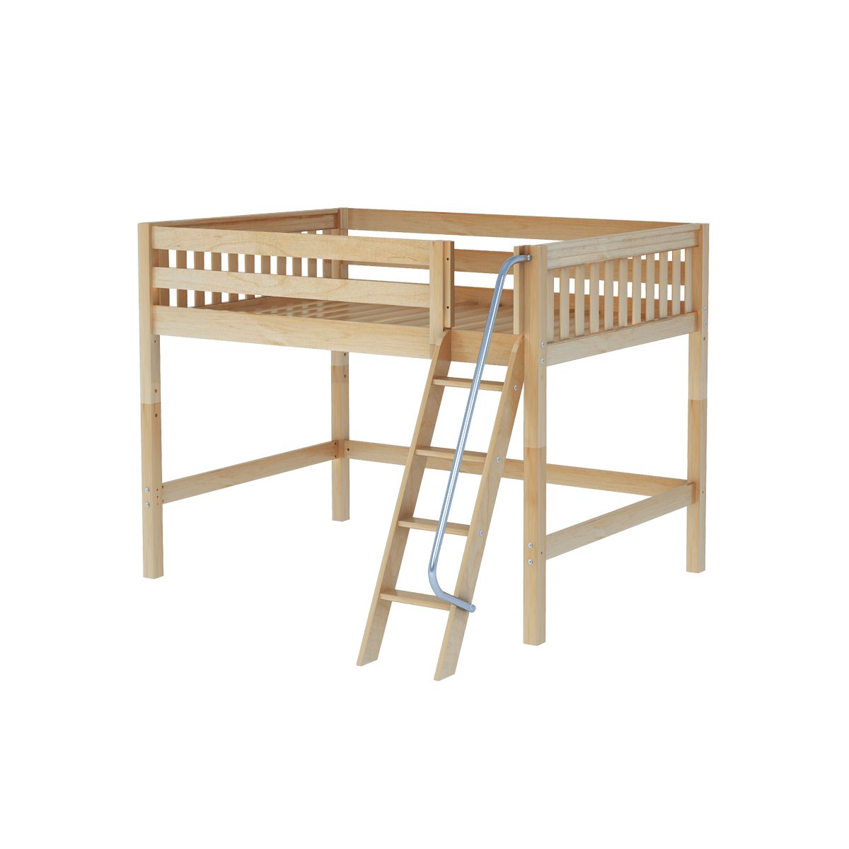 Maxtrix Full Mid Loft Bed with Ladder