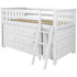 Jackpot Deluxe Windsor Twin Storage Loft Bed with Two Dressers