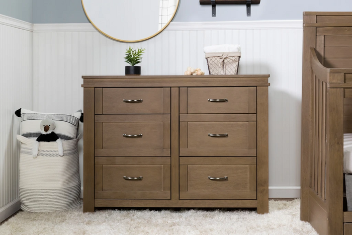 Million Dollar Baby Classic  Wesley Farmhouse 6-Drawer Assembled Double Dresser