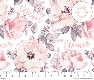 Sugar + Maple Large Stretchy Blanket - Wallpaper Floral