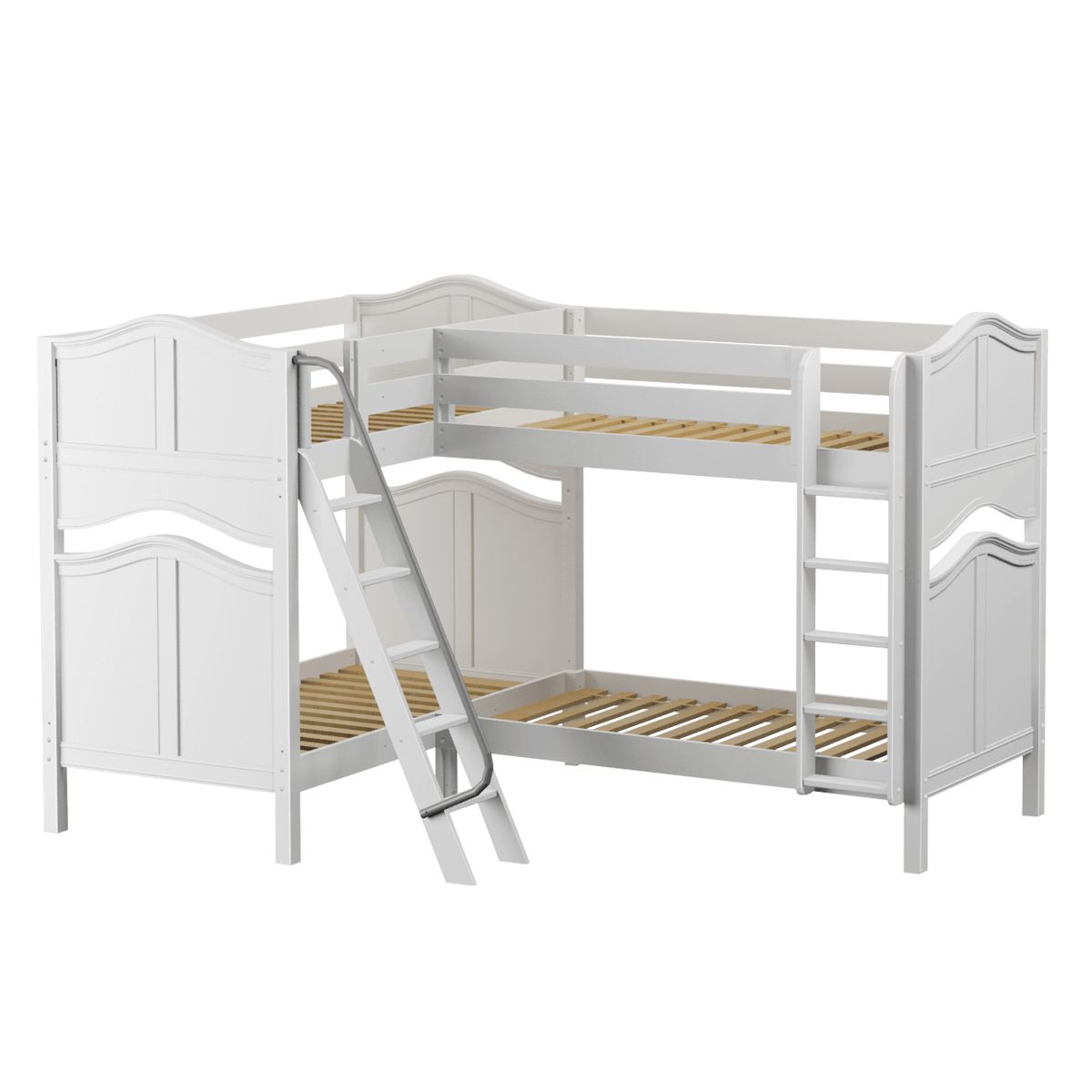 Maxtrix Twin High Corner Bunk with Ladders