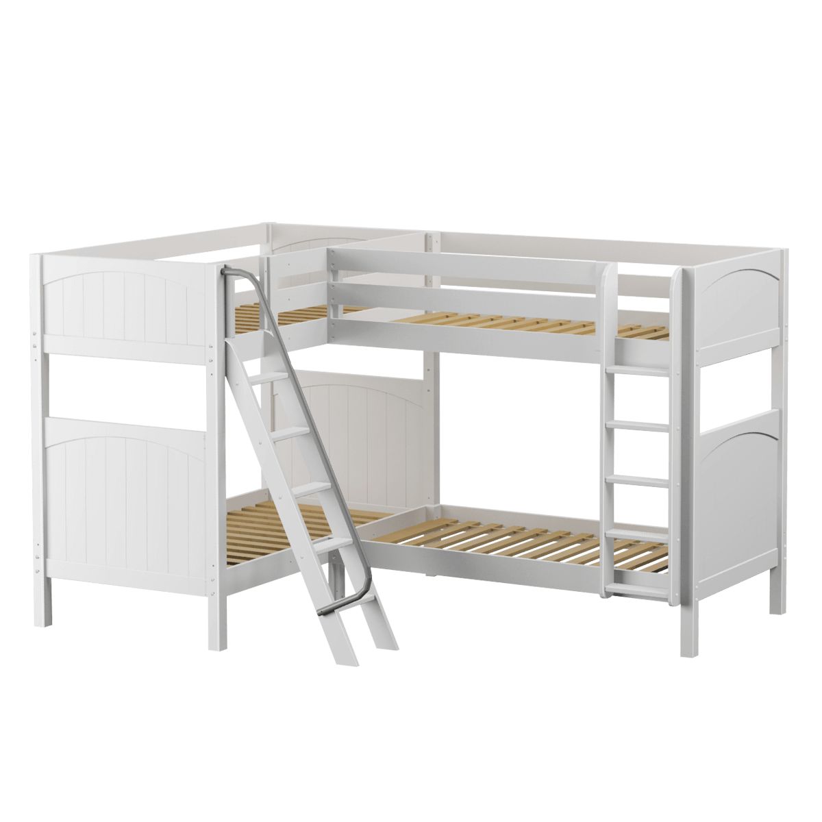 Maxtrix Twin High Corner Bunk with Ladders