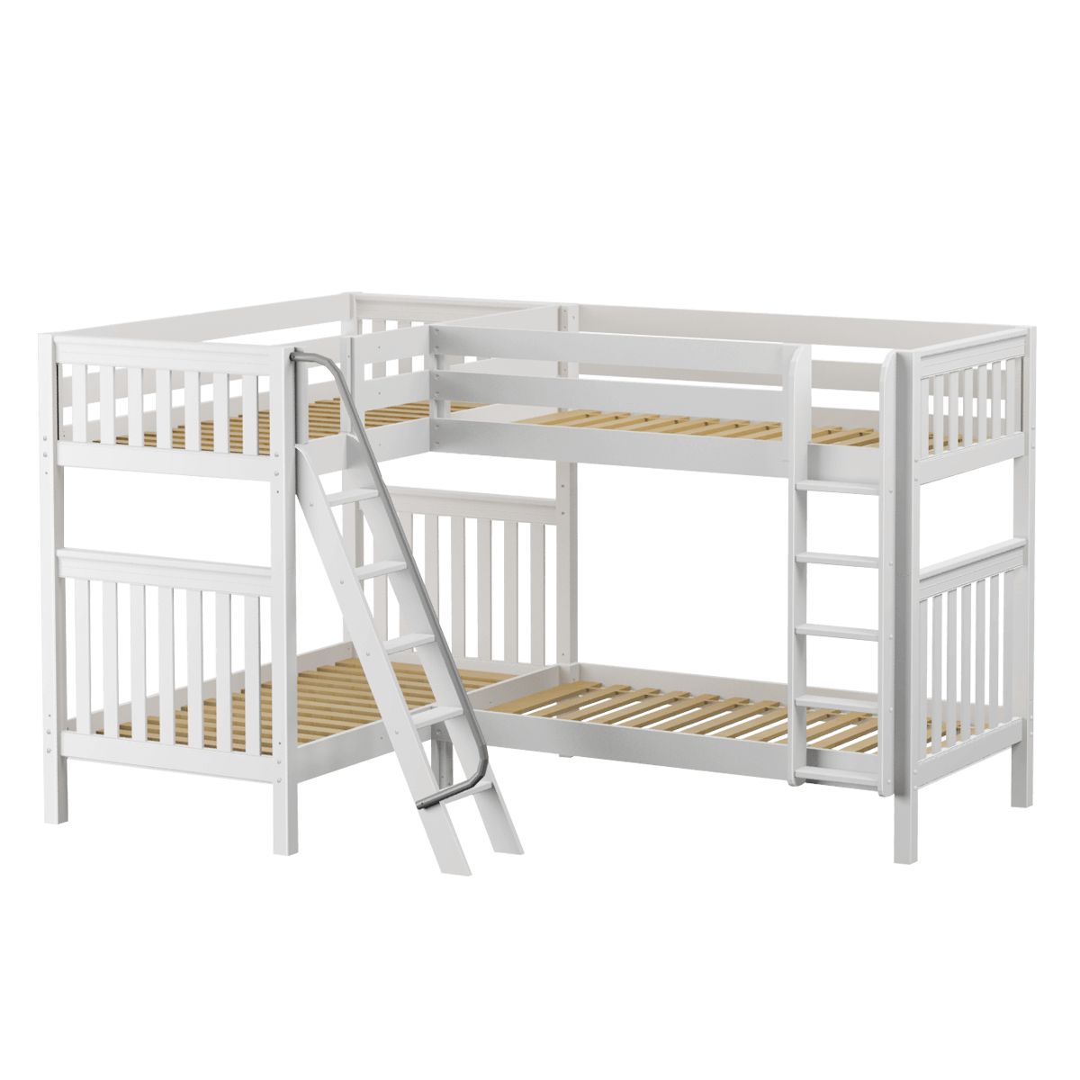 Maxtrix Twin High Corner Bunk with Ladders