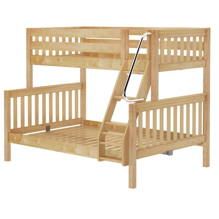Maxtrix Twin XL over Full XL Medium Bunk Bed with Angled Ladder