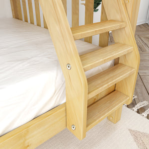 Maxtrix Twin XL over Full XL Medium Bunk Bed with Angled Ladder