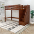 Maxtrix Twin High Loft Bed with Stairs