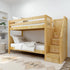 Maxtrix Twin XL Medium Bunk Bed with Stairs