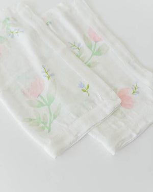 Little Unicorn Deluxe Security Blankets - Pink Peony